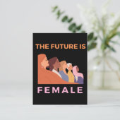 De toekomst is Vrouw Briefkaart (Staand voorkant)