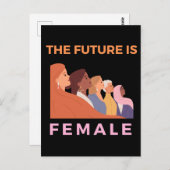 De toekomst is Vrouw Briefkaart (Voorkant / Achterkant)