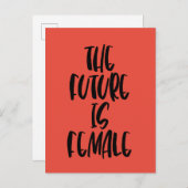 De toekomst is Vrouw briefkaart (Voorkant / Achterkant)