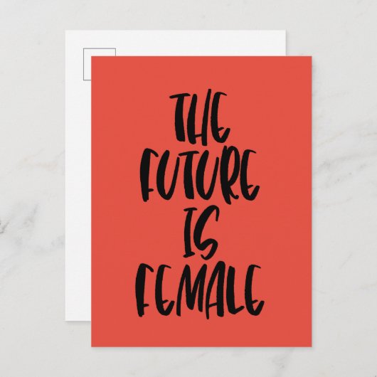 De toekomst is Vrouw briefkaart (Voorkant / Achterkant)