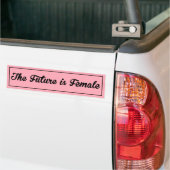 De toekomst is Vrouw-bumper sticker (Op Truck)