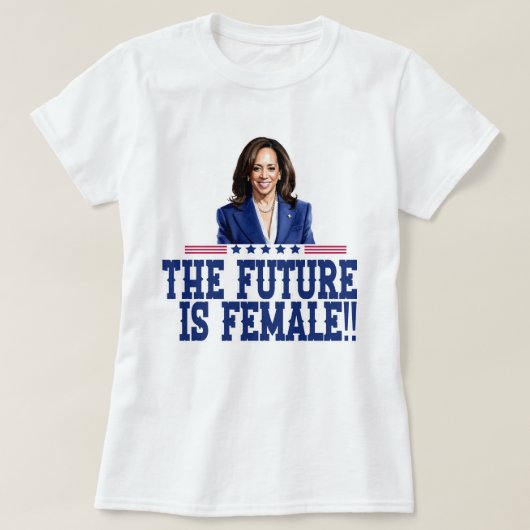 De toekomst is Vrouw Kamala Harris T-shirt (Design voorkant)
