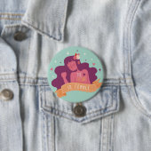 De Toekomst is Vrouw Knop Ronde Button 7,6 Cm (In situ)