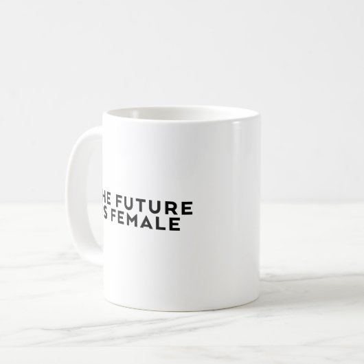 De toekomst is Vrouw Koffiemok (Voorkant links)