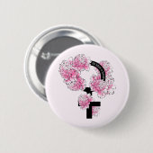 De toekomst is Vrouw Ronde Button 5,7 Cm (Voorkant /achterkant)