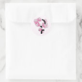 De toekomst is Vrouw Ronde Sticker (Tas)