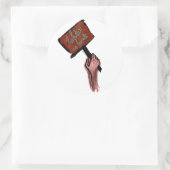 De toekomst is Vrouw Ronde Sticker (Tas)