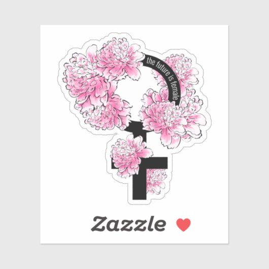 De toekomst is Vrouw Sticker (Vel)