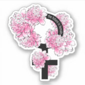 De toekomst is Vrouw Sticker (Voorkant)