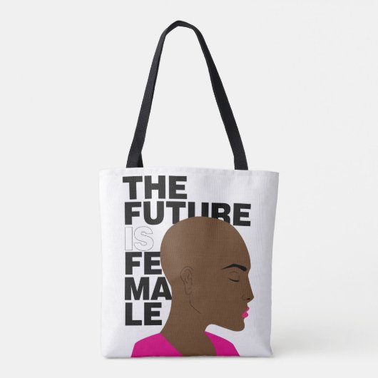 De toekomst is vrouw tote bag (Achterkant)