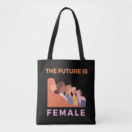 De toekomst is Vrouw Tote Bag (Voorkant)