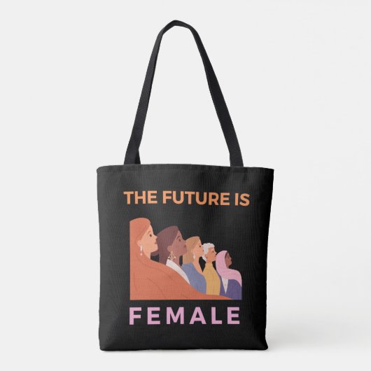 De toekomst is Vrouw Tote Bag (Achterkant)