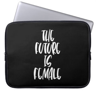 De toekomst is Vrouwen zwarte laptophoes Laptop Sleeve
