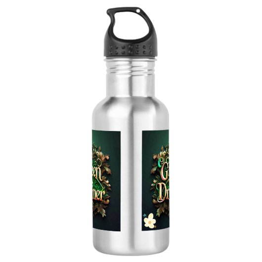 "De toekomst koesteren" Waterfles (Achterkant)