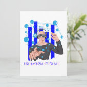 De toekomst ligt hier in de virtuele realiteit van kaart (Staand voorkant)