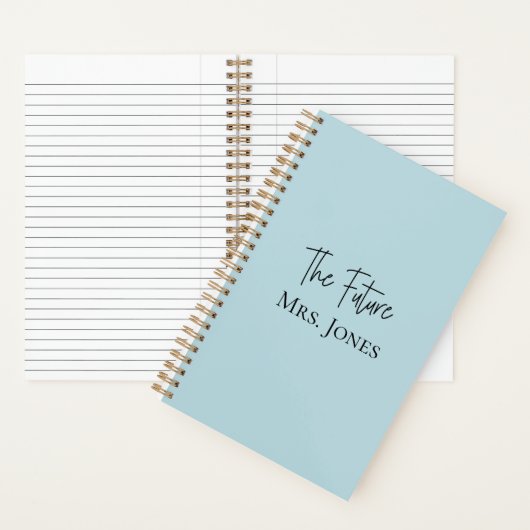 De toekomst mevrouw Gepersonaliseerde Planning Not Notitieboek (Binnen)