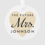 De toekomst Mevrouw Hart en Naam Ornament (achterkant)