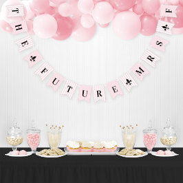 De toekomst Mevrouw Pink Stripes Frans Vrijgezelle Vlaggetjes