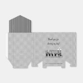 De toekomst Mevrouw Zwart-Wit Vrijgezellenfeest Bedankdoosjes (Uitgevouwen)