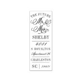 De Toekomst Mr en Mrs Bruiloft Retouradres Rubberstempel (Afrduk)