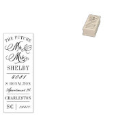 De Toekomst Mr en Mrs Bruiloft Retouradres Rubberstempel (Gestempeld)