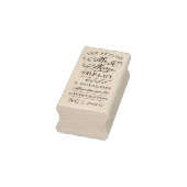 De Toekomst Mr en Mrs Bruiloft Retouradres Rubberstempel (Stempel)