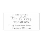 De toekomst Mr. Mrs. Naam en Terugkeer adres Zelfinktende Stempel (Design)