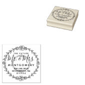 De toekomst Mr & Mrs Roos Vine retour adres Rubberstempel (Gestempeld)