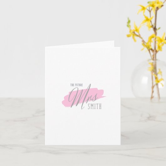 De Toekomst Mrs Smith....Kaart Kaart (Gele Bloem)