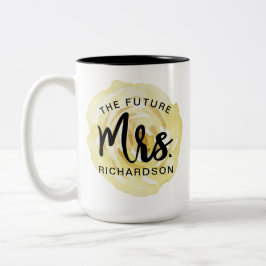 De toekomst Mrs Waterverf Floral Mok