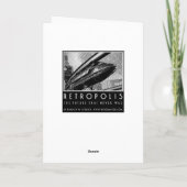 De toekomst - niet wat het vroeger was Wenskaart Kaart (Achterkant)