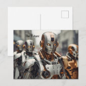 De toekomst, roamende robots, briefkaart (Voorkant / Achterkant)