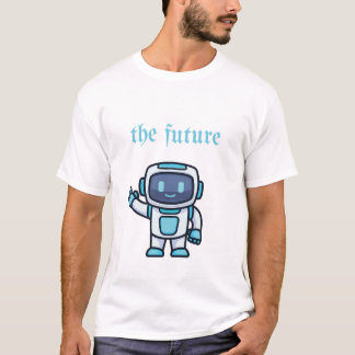 De toekomst – Schattige robotontwerp T-shirt