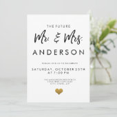 De toekomst van de heer en mevrouw Engagement Part Kaart (Staand voorkant)