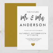 De toekomst van de heer en mevrouw Engagement Part Kaart (Voorkant / Achterkant)