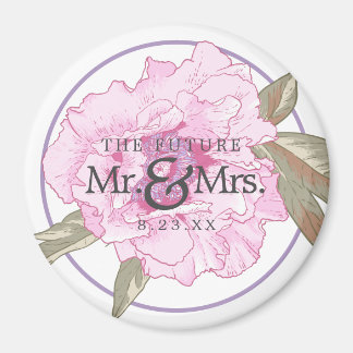 De toekomst van de heer en mevrouw Floral-bruiloft Magneet