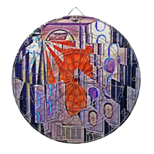 De toekomst van de toekomst van de toekomst dartbord (Voorkant)