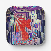 De toekomst van de toekomst van de toekomst papieren bordje (Voorkant)