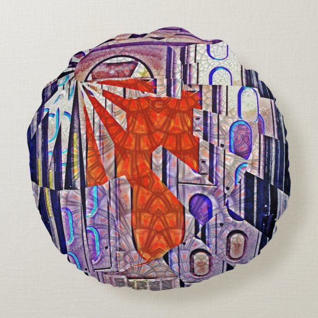 De toekomst van de toekomst van de toekomst rond kussen (Achterkant)