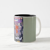 De toekomst van de toekomst van de toekomst tweekleurige koffiemok (Voorkant rechts)