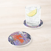 De toekomst van de toekomst van de toekomst zandsteen onderzetter (Zijkant)