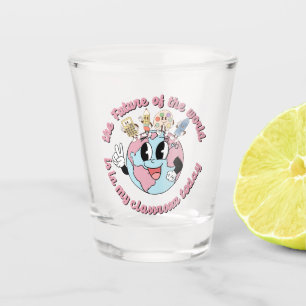 De toekomst van de wereld ligt in mijn klasse shot glas