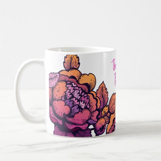 De toekomst van het vrouw koffiemok (Links)