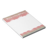 De toekomst van mevrouw Bride Wedding Monogram Pin Notitieblok (Schuin)