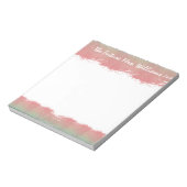 De toekomst van mevrouw Bride Wedding Monogram Pin Notitieblok (Linkerzijde)