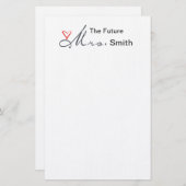 De toekomst van mevrouw - pas je eigen model aan! briefpapier (Voorkant / Achterkant)