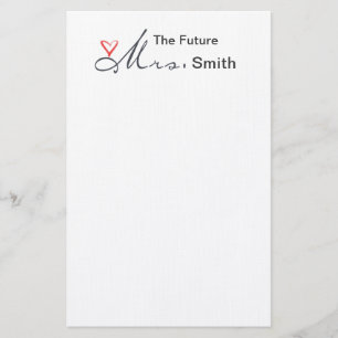 De toekomst van mevrouw - pas je eigen model aan! briefpapier