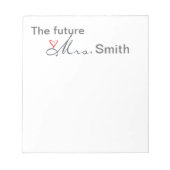 De toekomst van mevrouw - pas je eigen model aan! notitieblok (Voorkant)