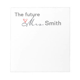 De toekomst van mevrouw - pas je eigen model aan! notitieblok