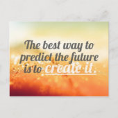 De toekomst voorspellen - Motivatie prijsopgave Briefkaart (Voorkant)